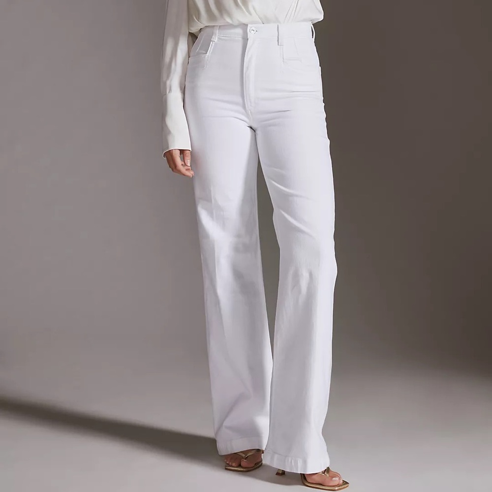 anthropologie favorite daughter jordie high-rise wide-leg jeans | size 30
